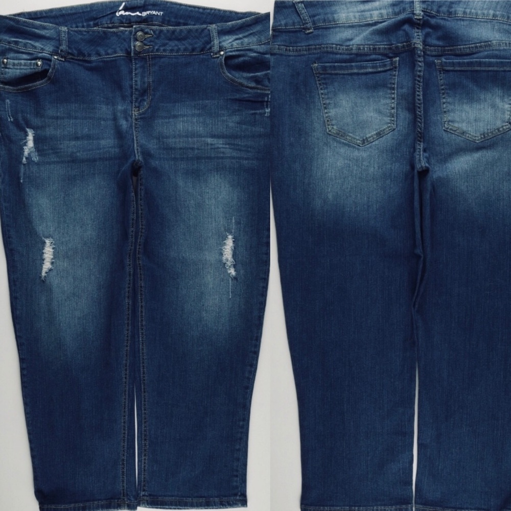 Lane Bryant High Waisted Cropped Jeans (24)